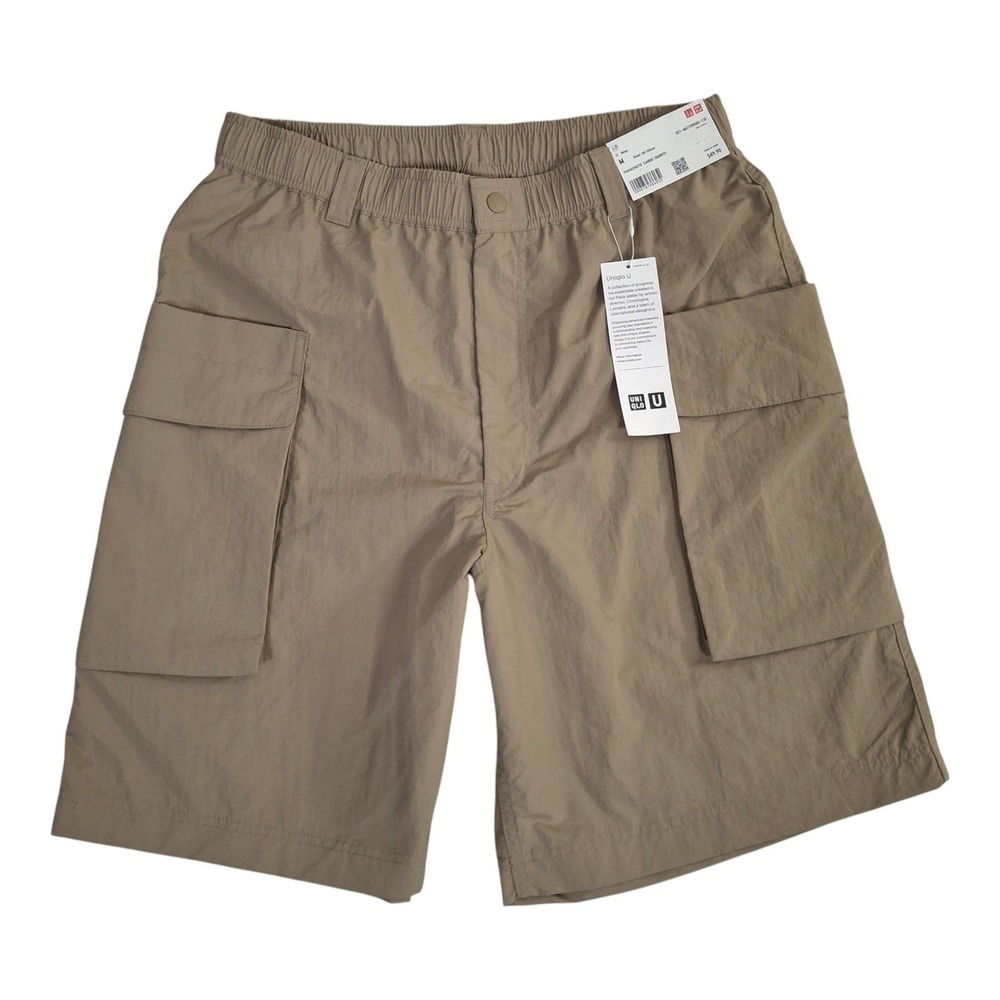 Uniqlo U Parachute Cargo Shorts Mens M Beige Nylon Lemaire NWT